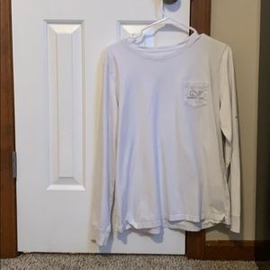 Blue and white Vinyard vines shirt